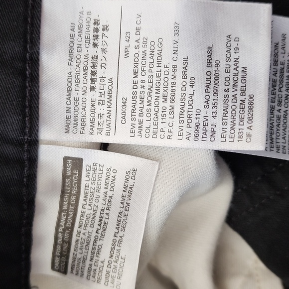 Levi womens black jeans size W31/L32 - Picture 3 of 8